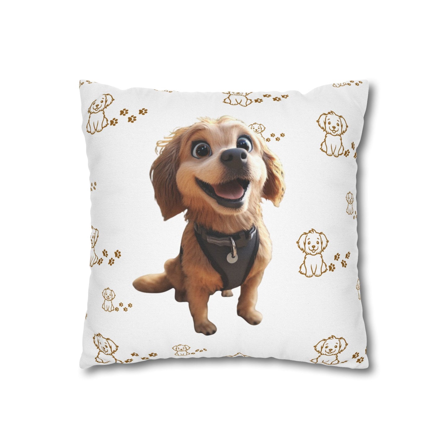 Custom Pillows for Your Adorable Pup Puppy Pillowcase Cute Cushion