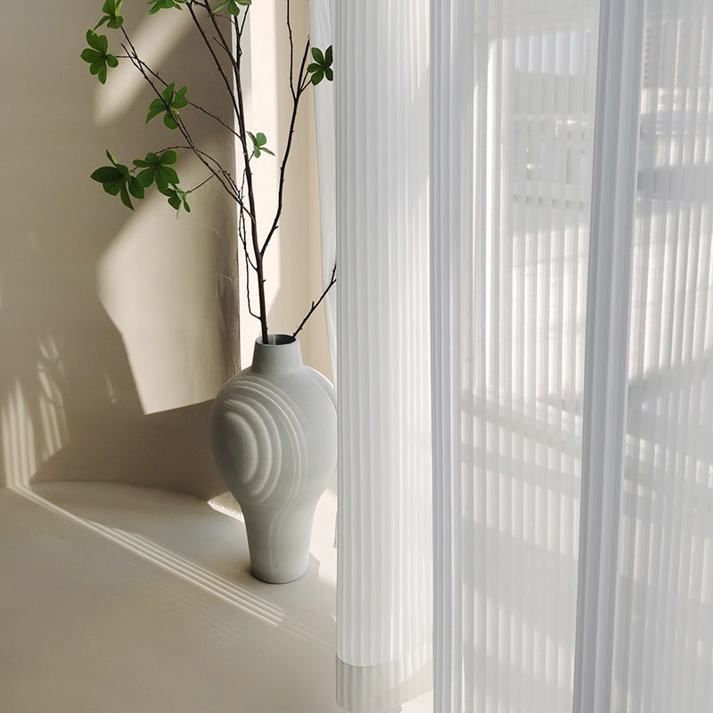 Curtains Sheer Thin Curtain See Through White Curtain