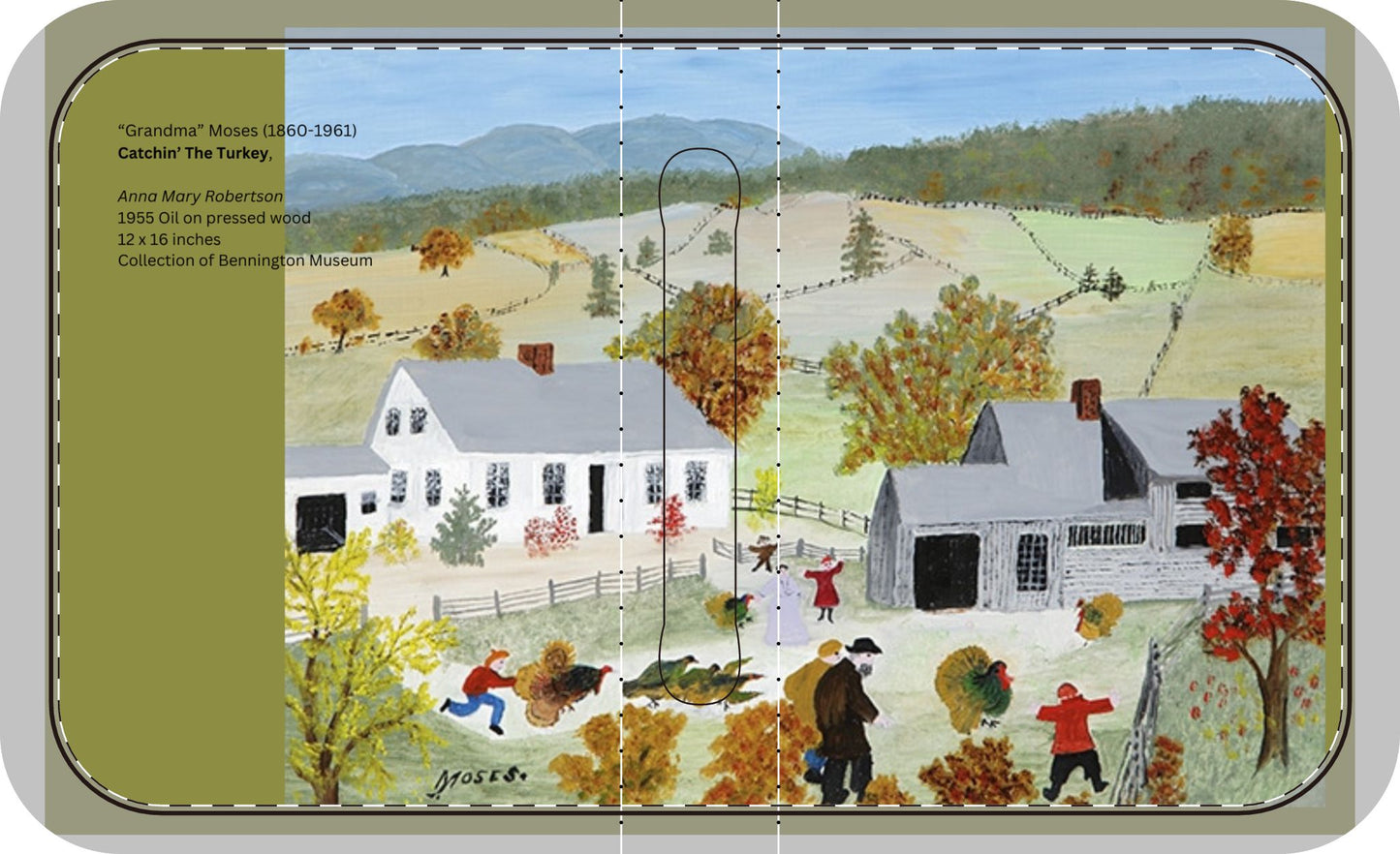 Handmade Bible Cover with Artwork Inspired by Famous Artists Grandma Moses Classic Bible Cover My Bible bag Handmade cover for your bible