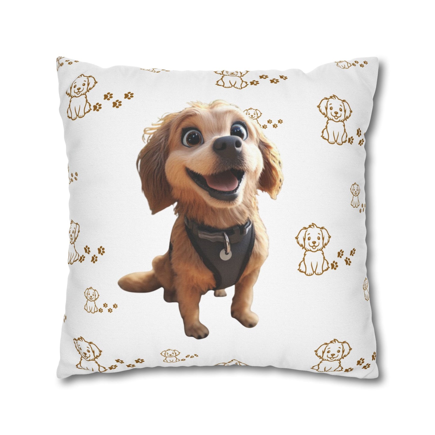 Custom Pillows for Your Adorable Pup Puppy Pillowcase Cute Cushion