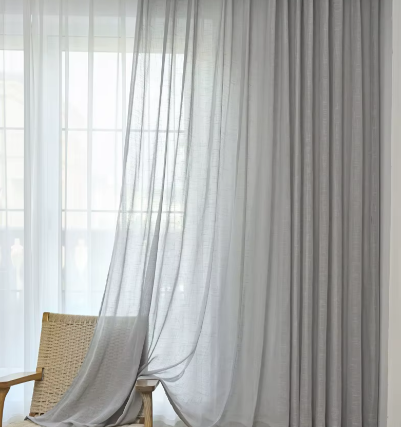 Light gray Curtains Grey Sheer curtains Luxury Curtain Custom Curtains