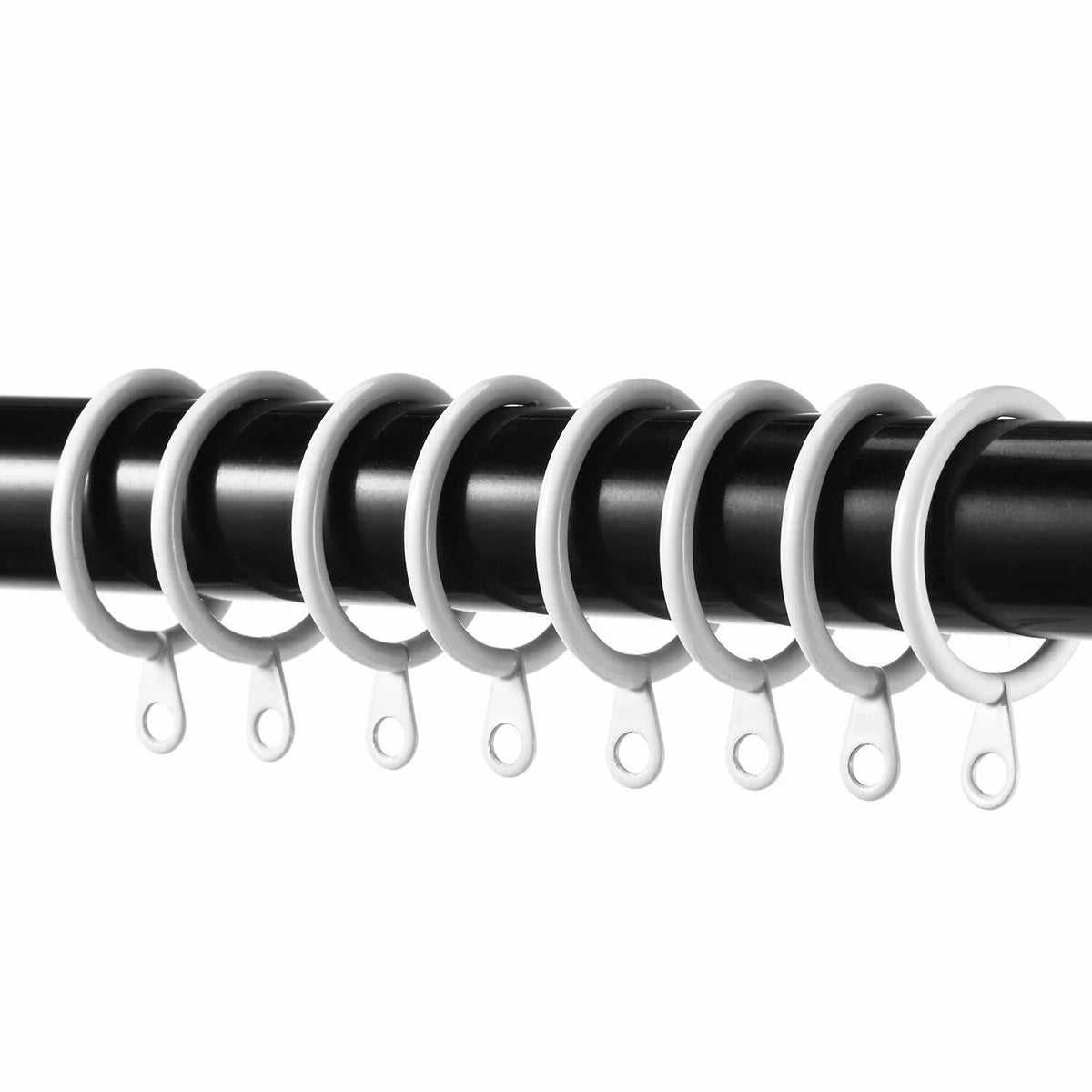 Curtain Rings Metal Curtain Rings Hanging Hooks for Curtains Rods Pole Heavy Duty Rings Inner dia. 30 mm /1.2 inch