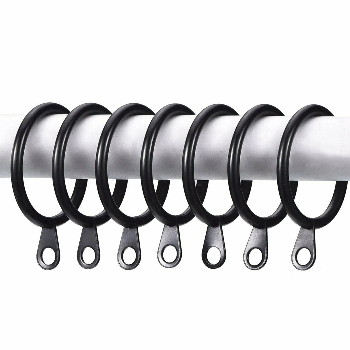Curtain Rings Metal Curtain Rings Hanging Hooks for Curtains Rods Pole Heavy Duty Rings Inner dia. 30 mm /1.2 inch