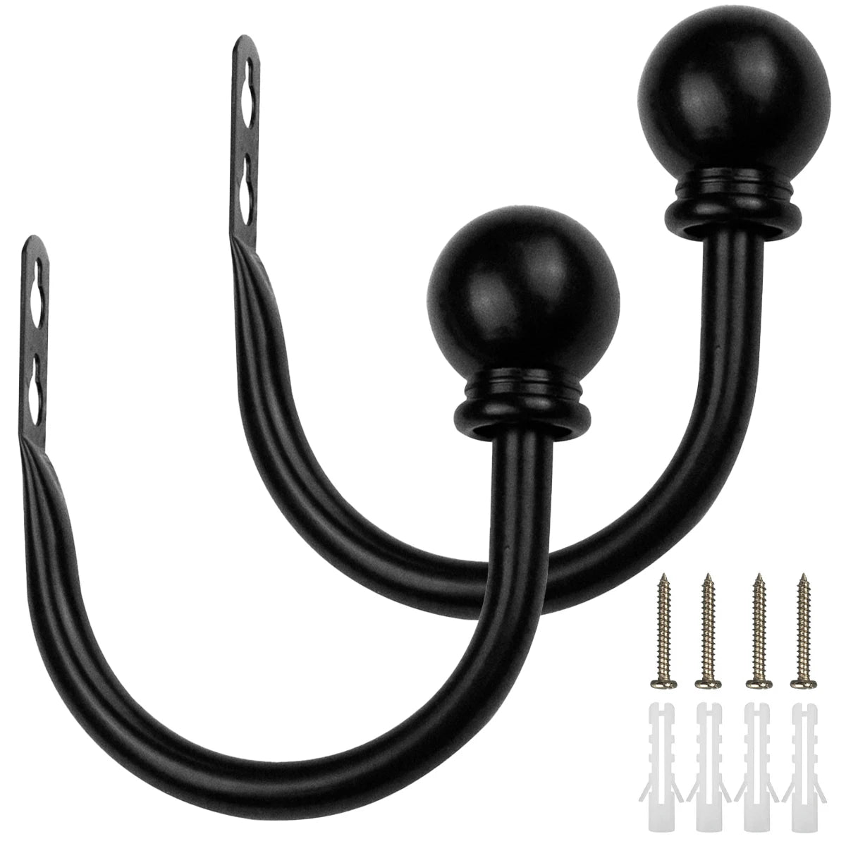 Curtain Holdbacks 2Pcs Curtain Hooks Holder Drapery Holdbacks Curtain Tiebacks