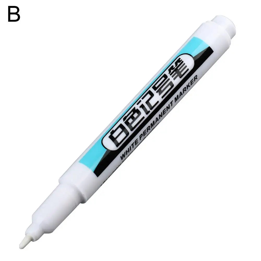 White Permanent Marker 0.7/1.0/2.5MM White Pens Paint Markers Art Supplies Acrylic Markers