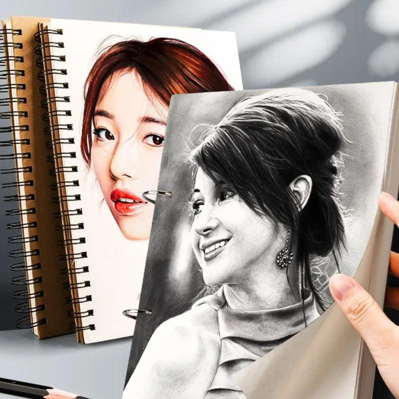 Size 11.6x16.5" Sketchbook Thick Paper 160g Spiral Notebook Professional Mixmedia Sketchbook Watercolor Book Art School Stationery