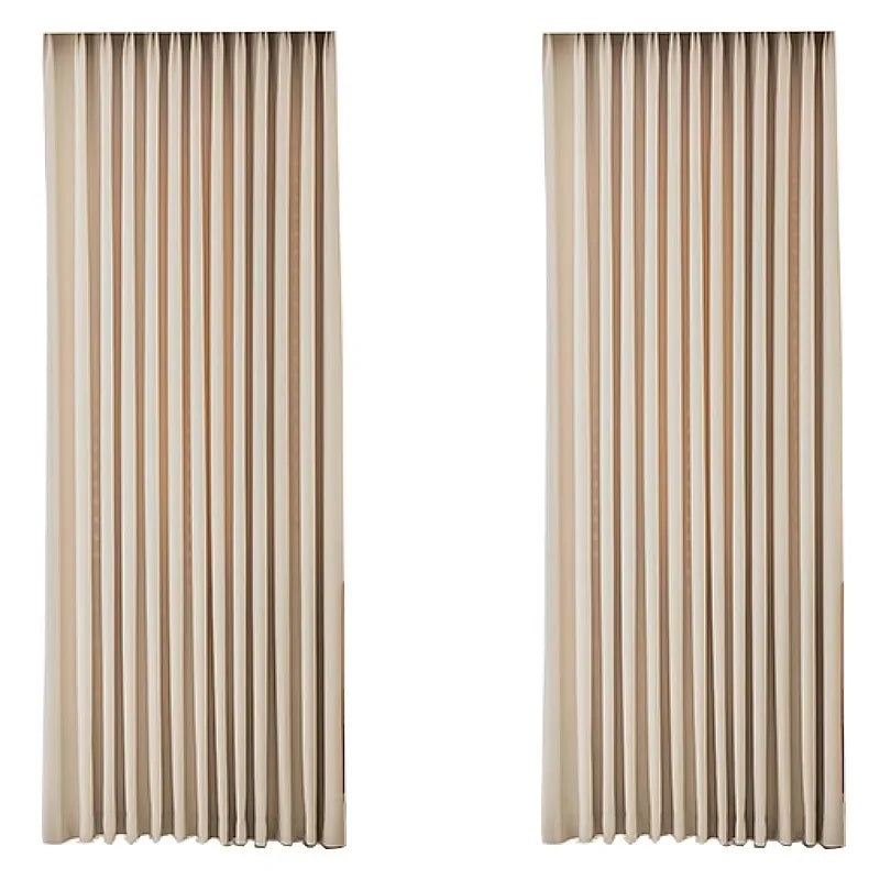 Korean Style Luxury Curtains Drapes Blackout Window Treatment Curtain Customized Blackout Curtain