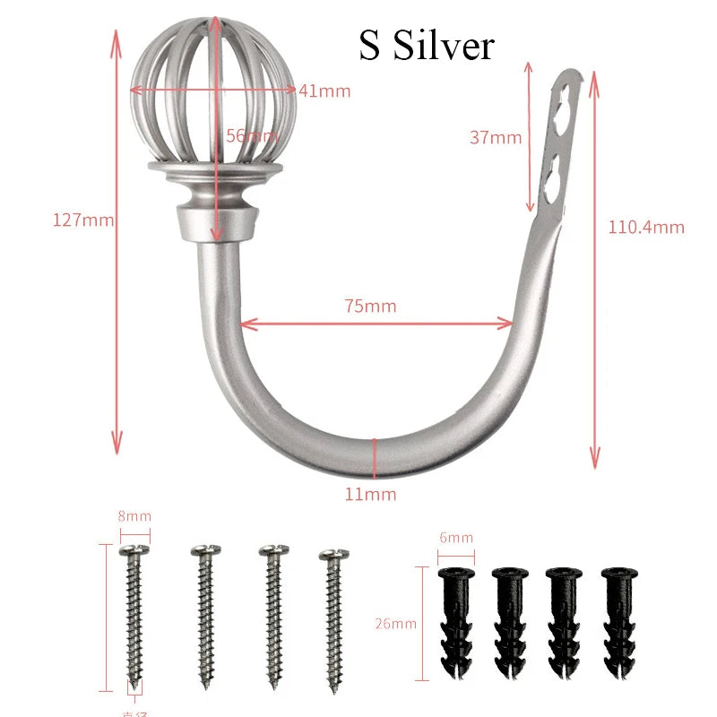 Curtain Tieback Holder 2pcs/set Tie Backs Curtain Drapes Decoration Holdback Curtain Decor