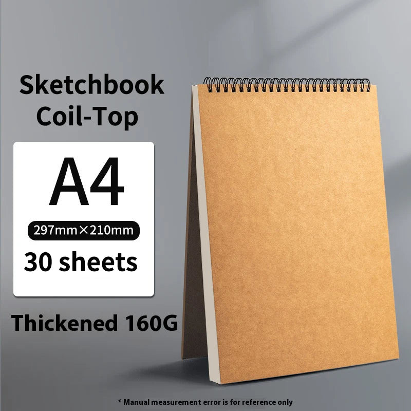 Size 11.6x16.5" Sketchbook Thick Paper 160g Spiral Notebook Professional Mixmedia Sketchbook Watercolor Book Art School Stationery