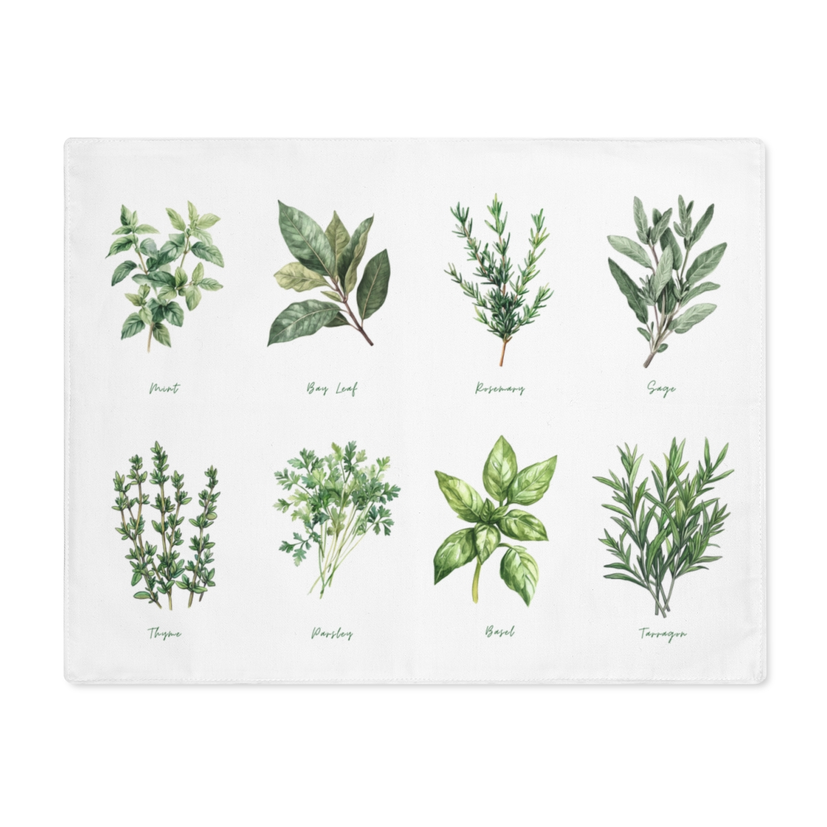 Customized Tablemat Hurb Series Tableware Hurb mat