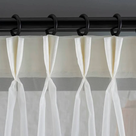 Curtains Sheer Soft Snow Pure White Window Treatment Wave Curtains White Curtain