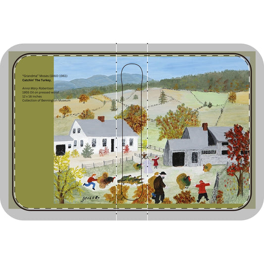 Handmade Bible Cover with Artwork Inspired by Famous Artists Grandma Moses Classic Bible Cover My Bible bag Handmade cover for your bible