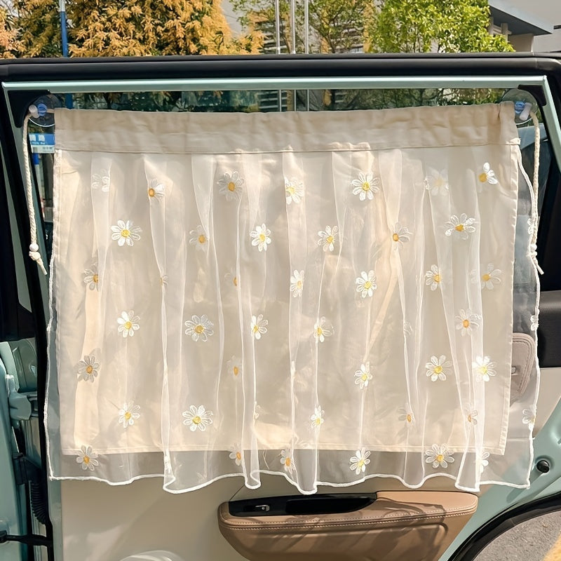 Car window UV protection, Car sunshade for kids, hanging curtain, sunscreen heat insulation, car double layer curtains Heat Insulation Curtains Kids Car Sunshade UV Protection For Cars