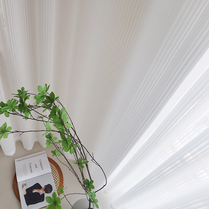 Curtains Sheer Thin Curtain See Through White Curtain