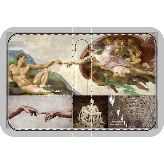 Bible Cover Handmade The Creation of Adam Cover with Biblical Artwork Famous Artists Michelangelo Design Biblical Picture