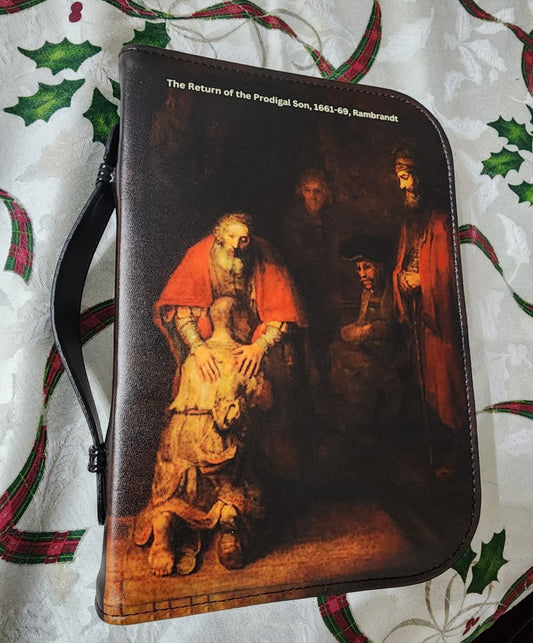 Handmade Bible Cover with Biblical Artwork Inspired by Famous Artists Bible Cover Design Biblical Picture Famous Artist