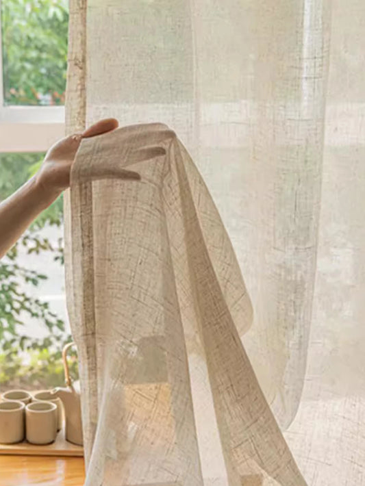 Curtains Linen Rustic Feeling Semi Sheer
