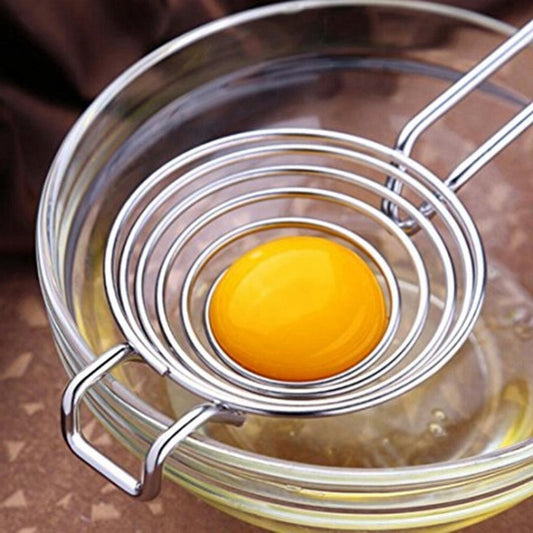 Egg Separator Egg Yolk Separator Stainless Steel Separator Egg  Filter Egg Divider Baking Cake Tool Kitchen Cookware Baking Tools